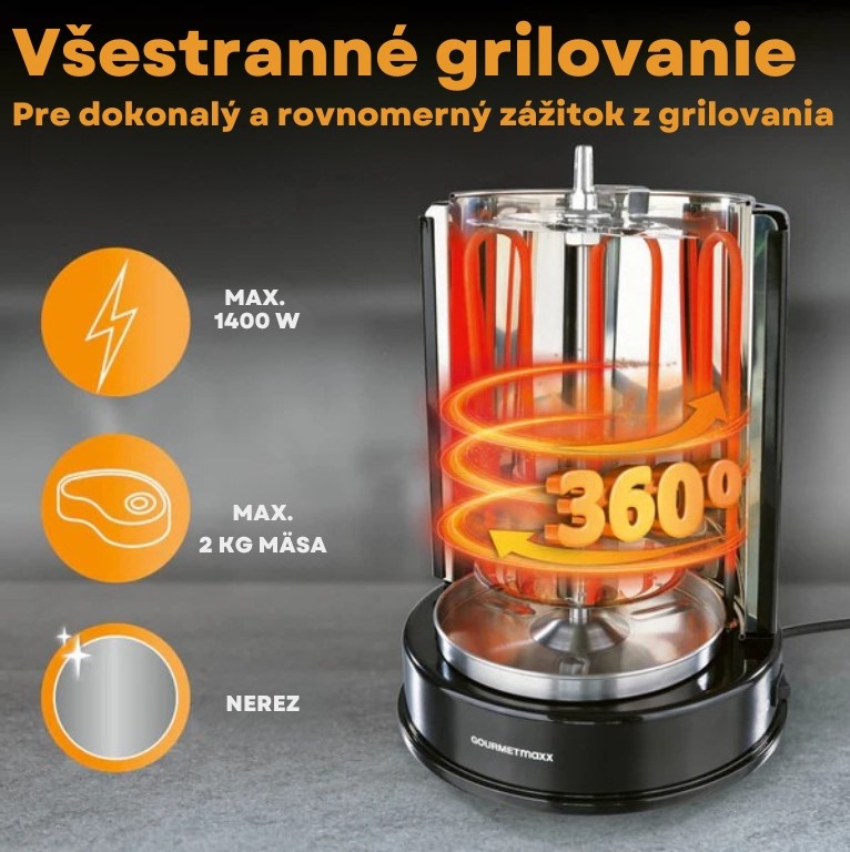 GourmetMaxx Vetikálny Döner gril 05914 (4)